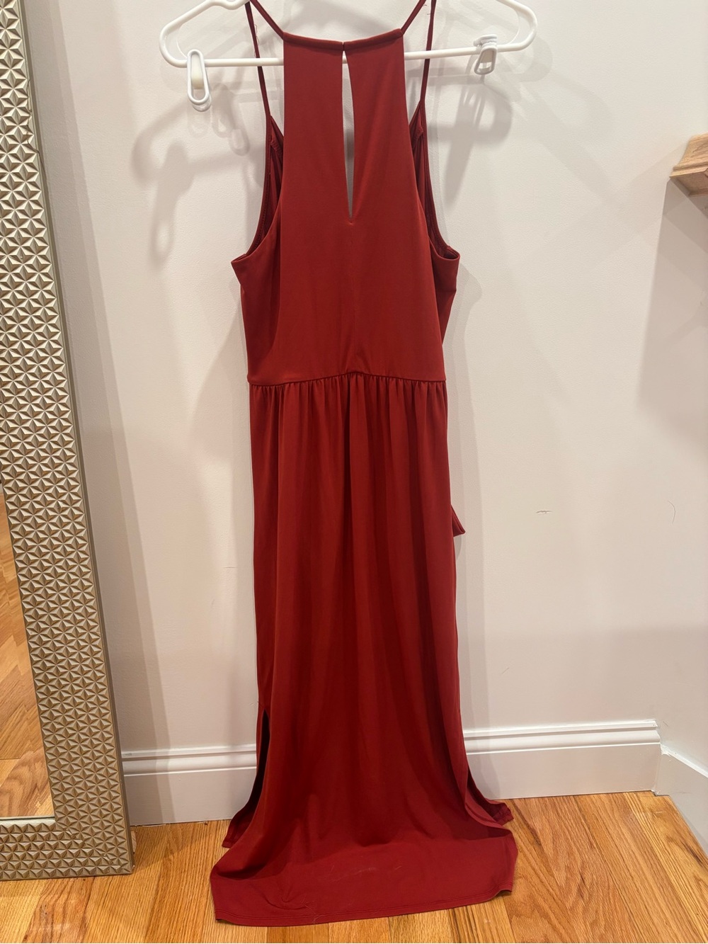 BCBGeneration Rust Red V-Neck Dress - Picture 2 of 3